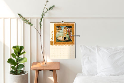 Black Cats in Fine Art Masterpieces 2026 Calendar