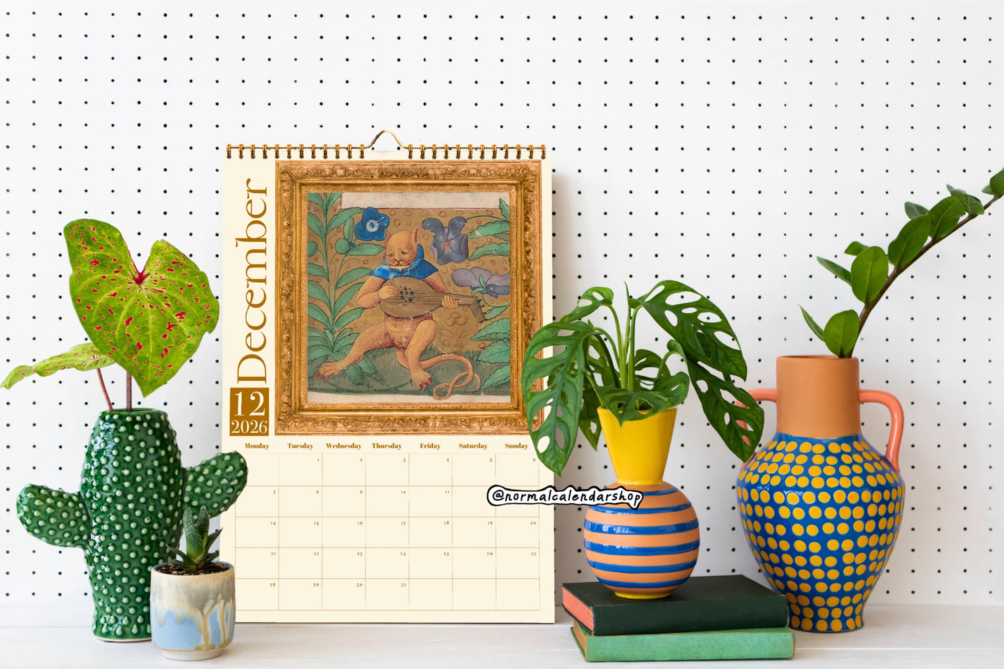 Weird Medieval Cats Calendar 2026