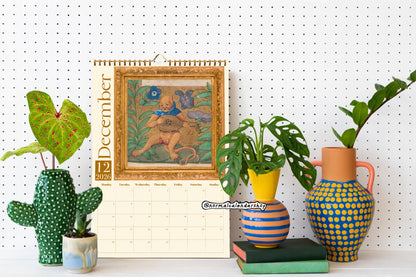 Weird Medieval Cats Calendar 2026