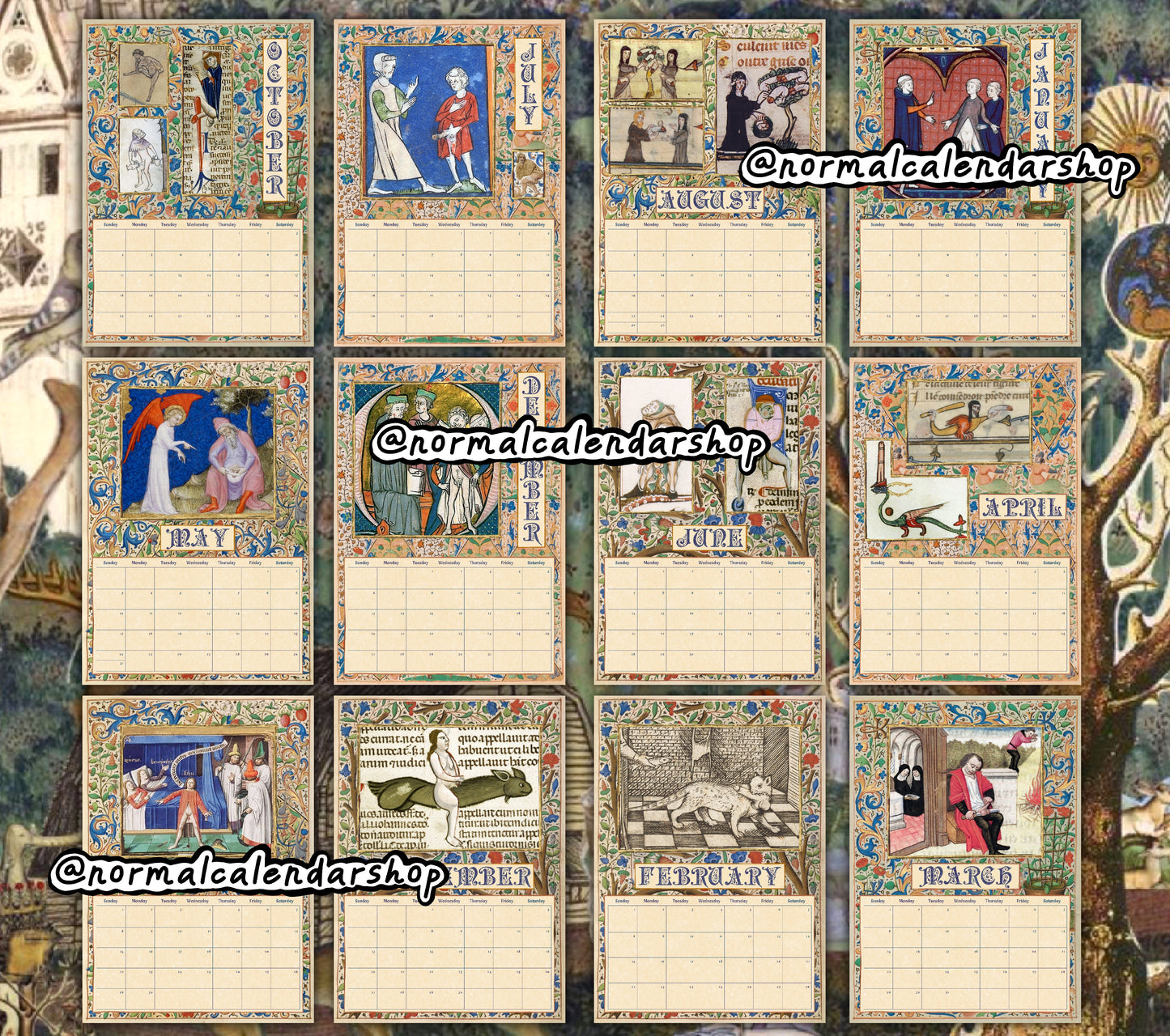 Ye Olde Phallic Portraits 2025 Calendar