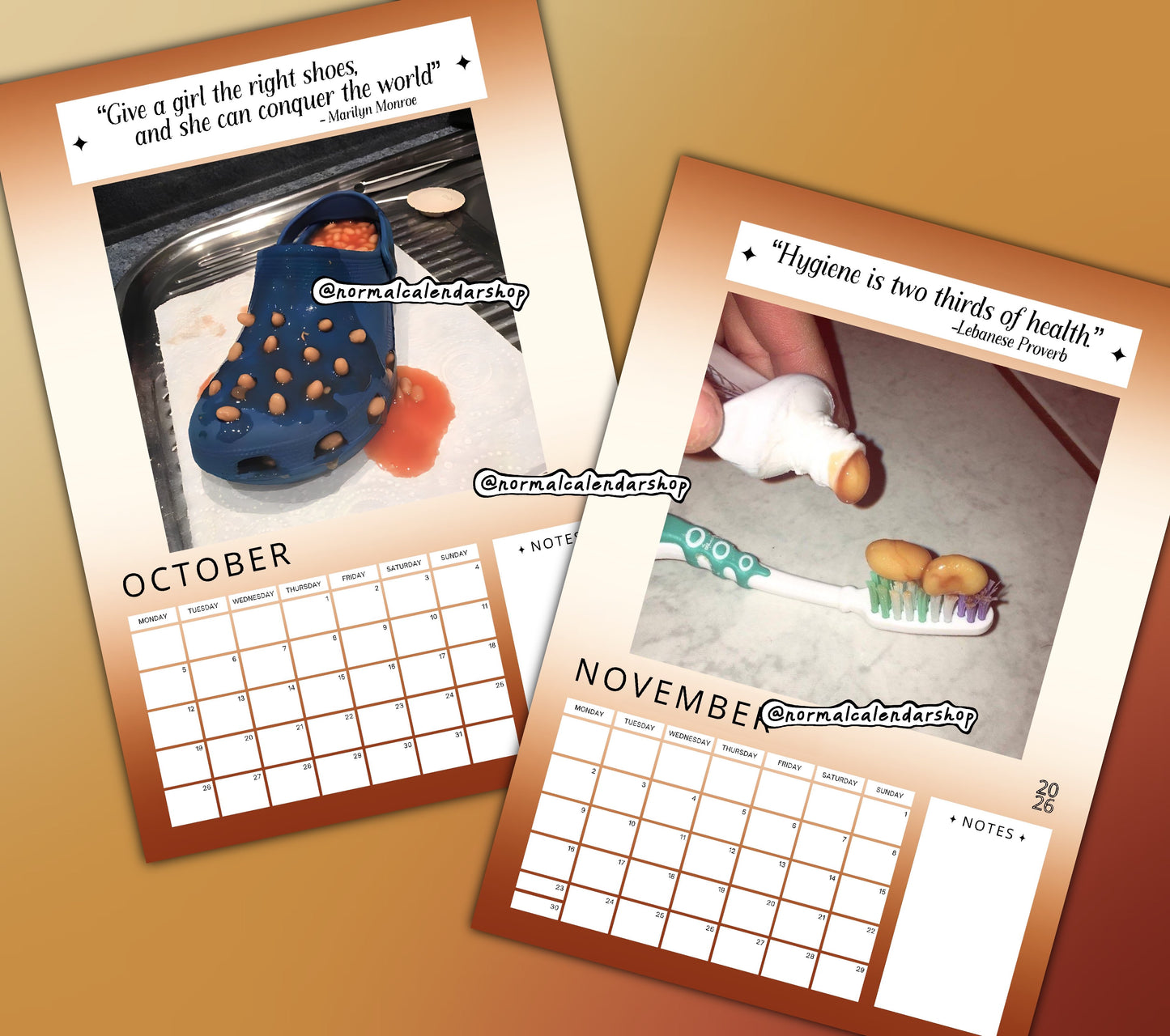 Baked Beans in Weird Places 2026 Calendar