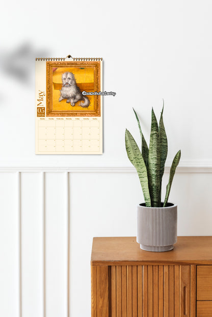 Weird Renaissance Dogs 2026 Calendar