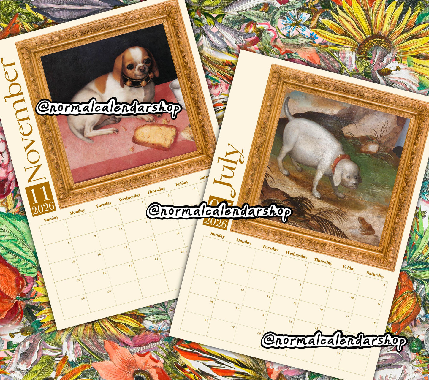 Weird Renaissance Dogs 2026 Calendar