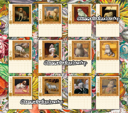 Weird Renaissance Dogs 2026 Calendar