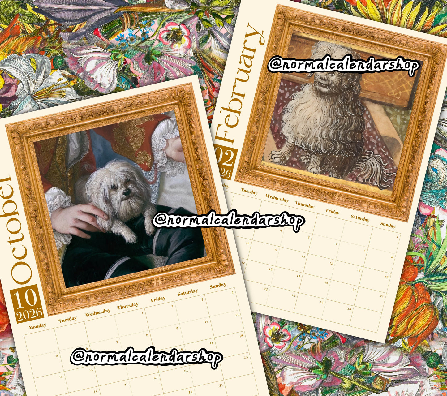 Weird Renaissance Dogs 2026 Calendar