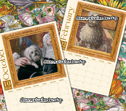 Weird Renaissance Dogs 2026 Calendar