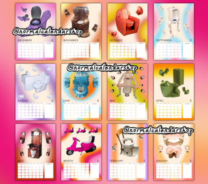 Weird Toilets 2026 Calendar