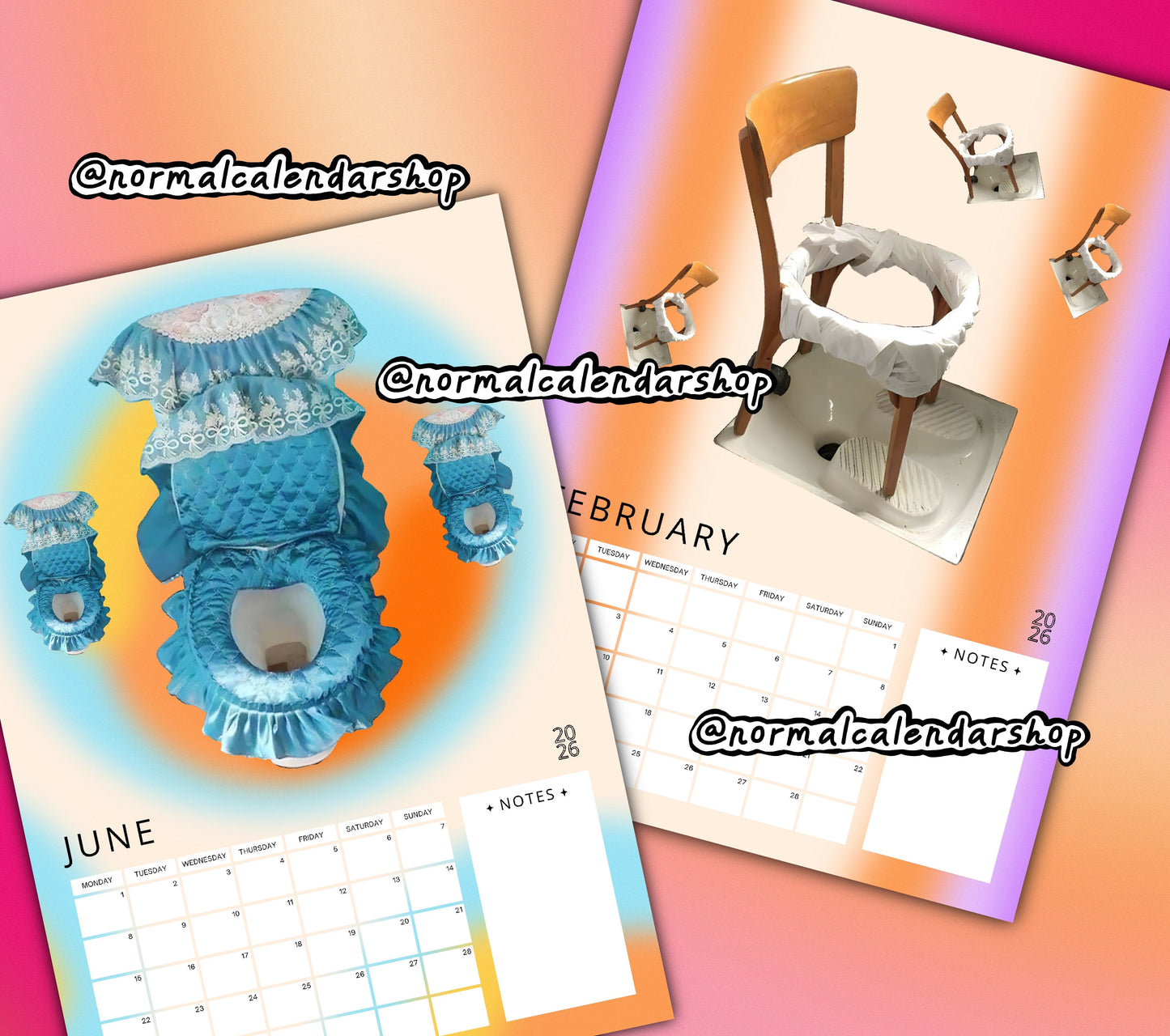 Weird Toilets 2026 Calendar