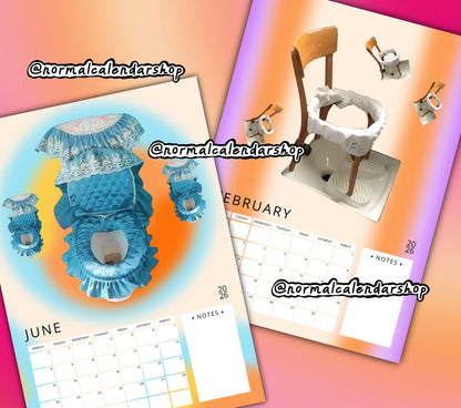 Weird Toilets 2026 Calendar