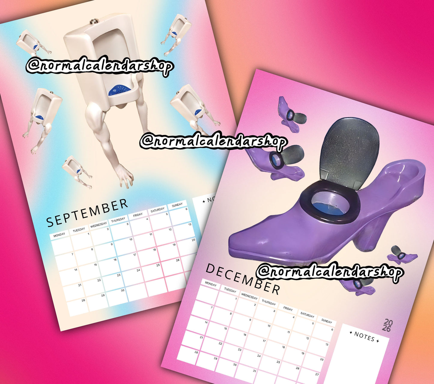 Weird Toilets 2026 Calendar