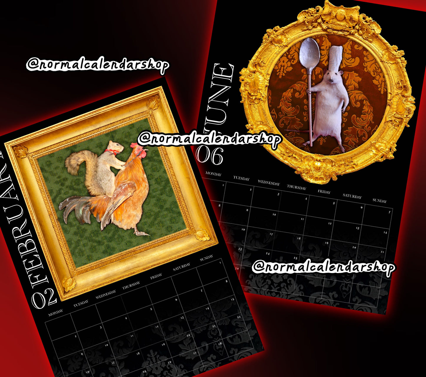 Tasteful Taxidermy Calendar 2026