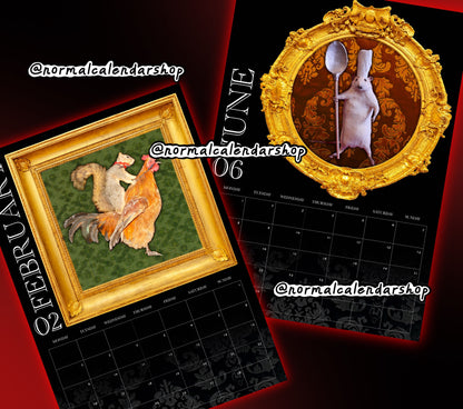 Tasteful Taxidermy Calendar 2026