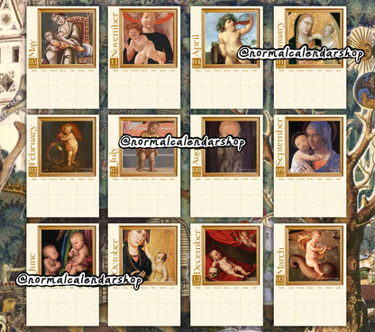 Weird Renaissance Babies 2026 Calendar