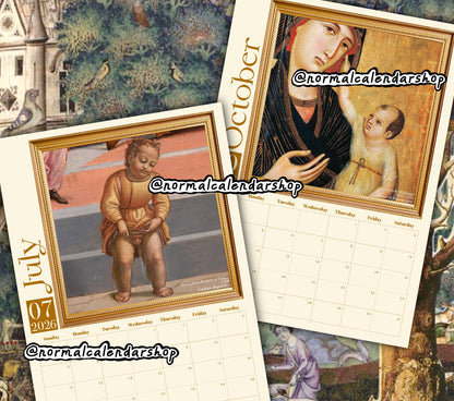 Weird Renaissance Babies 2026 Calendar