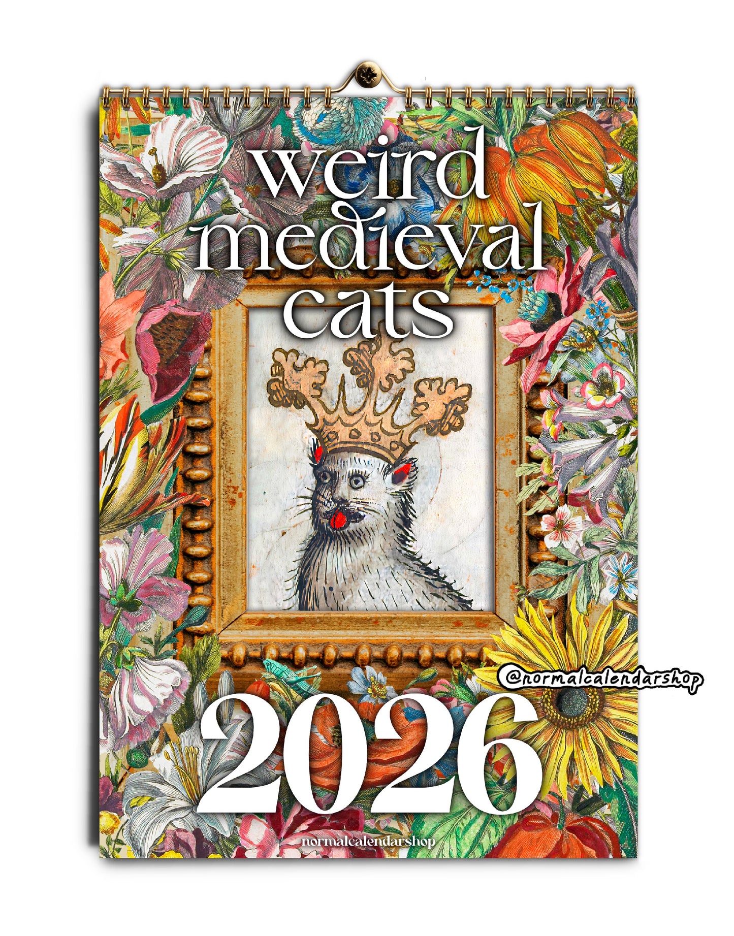 Weird Medieval Cats Calendar 2026