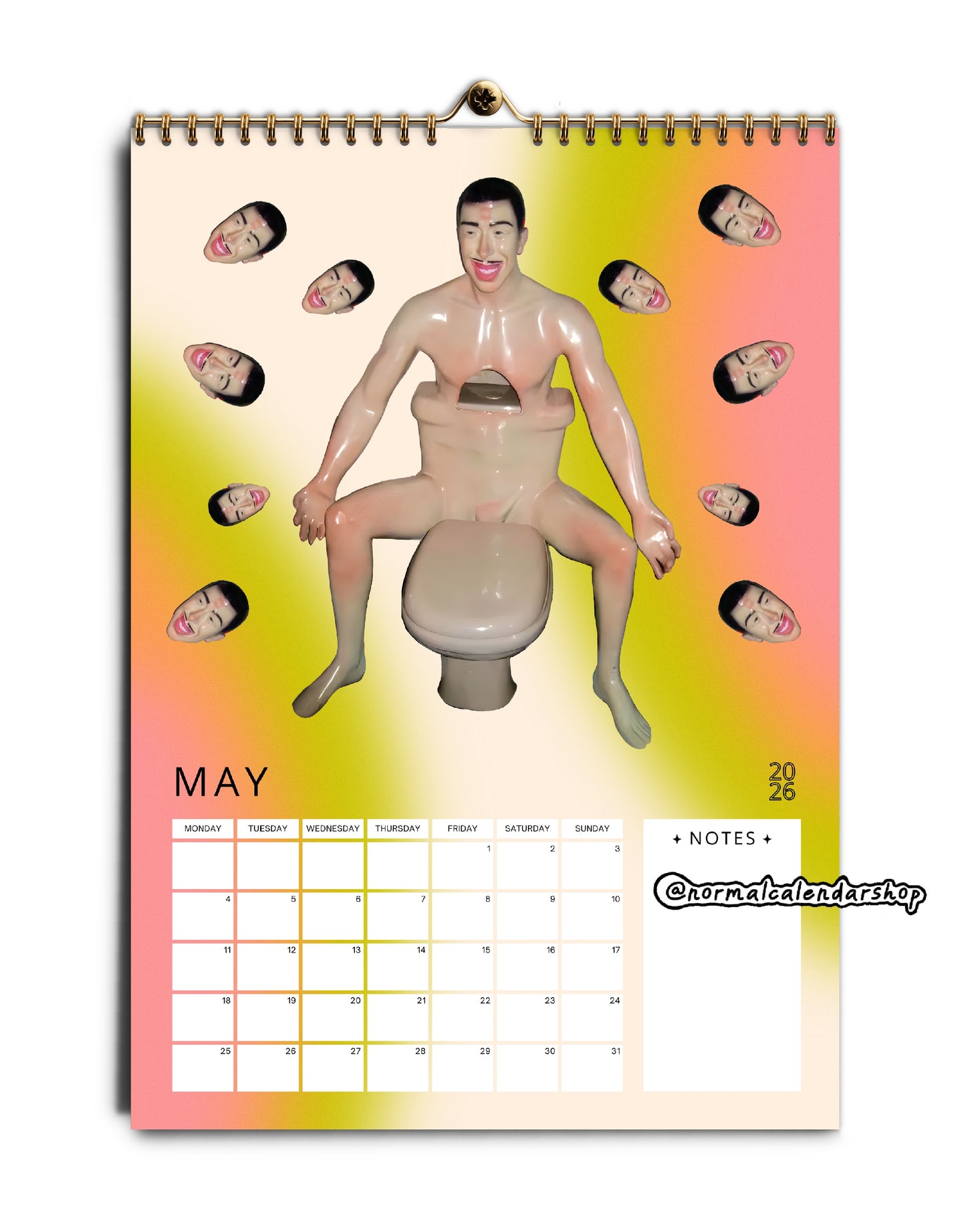 Weird Toilets 2026 Calendar